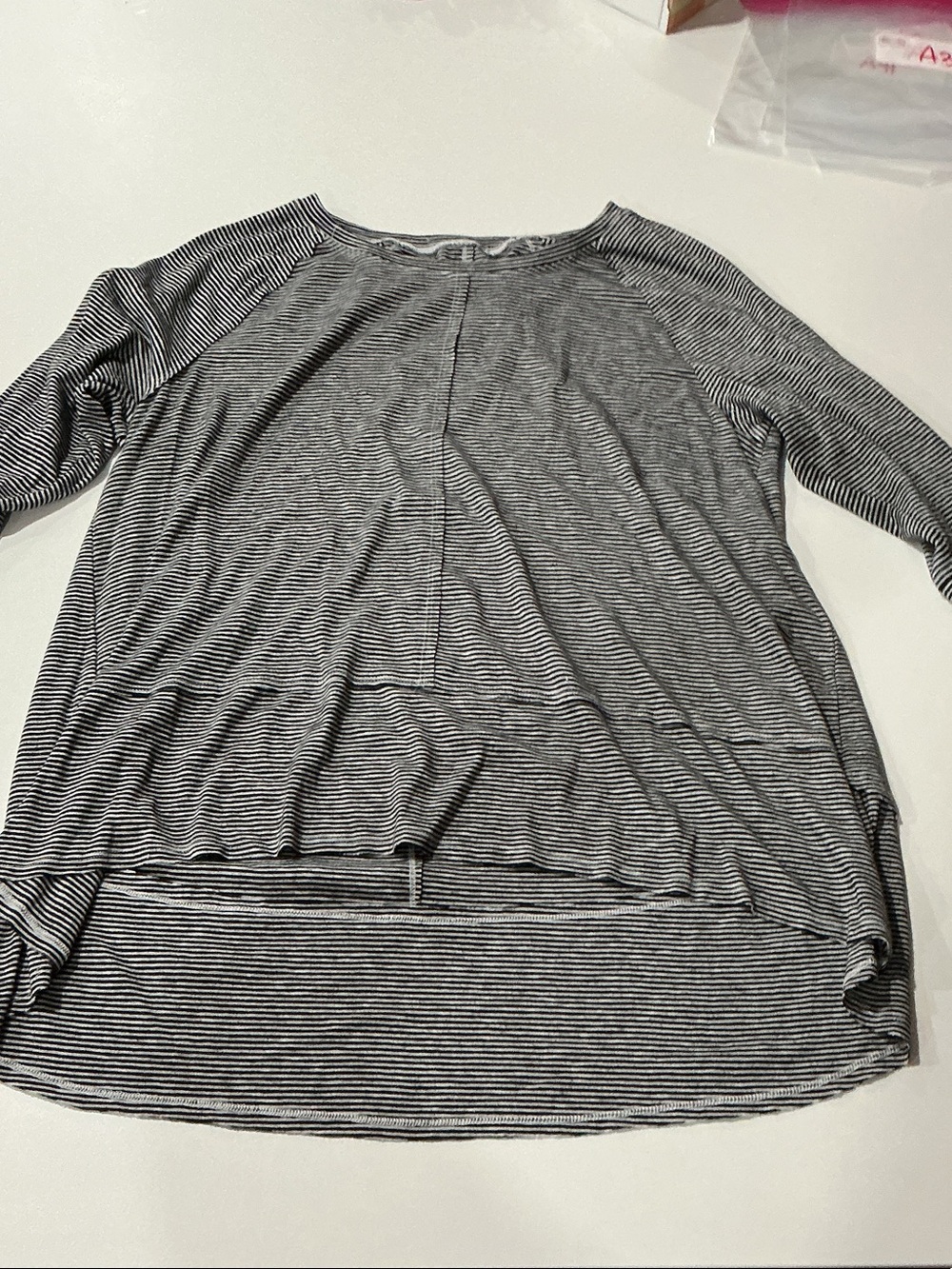 Striped Black & White Women's Long Sleeve Top